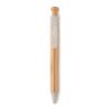 Stylo bambou /paille blé et PP beige | sans marquage | non disponible | non disponible