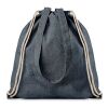 Sac en coton recyclé. bleu | sans marquage | non disponible | non disponible | non disponible