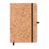 Carnet de note en liège A5 - pages lignées noir | sans marquage | non disponible | non disponible | non disponible