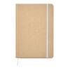 Carnet de note en carton recyclé A5 - pages lignées transparent | sans marquage | non disponible | non disponible | non disponible