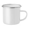 Mug en métal avec émail blanc | sans marquage | non disponible | non disponible | non disponible