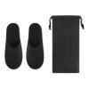 Paire de pantoufles & pochette noir | sans marquage | non disponible | non disponible | non disponible