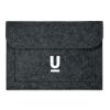 Pochette feutre ordinateur gris foncé | sans marquage | non disponible | non disponible | non disponible