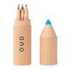 6 crayons dans un étui en bois bois | sans marquage | non disponible | non disponible | non disponible
