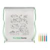Sac à cordon non tissé lime | sans marquage | non disponible | non disponible | non disponible