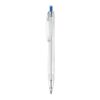 Stylo bille push en RPET bleu | sans marquage | non disponible | non disponible