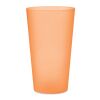 Gobelet réutilisable en PP 550 ml orange transparent | sans marquage | non disponible | non disponible
