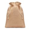 Sac cadeau moyen en jute beige | sans marquage | non disponible | non disponible | non disponible