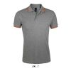 PASADENA MEN POLO 200 Gris Chine/Orange | L | sans marquage | non disponible | non disponible | non disponible