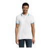 PASADENA MEN POLO 200 Blanc/Aqua | L | sans marquage | non disponible | non disponible | non disponible