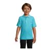 SUMMER II KIDS Polo 170g bleu atoll | XL | sans marquage | non disponible | non disponible | non disponible