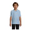 SUMMER II KIDS Polo 170g ciel piqué | XXL | sans marquage | non disponible | non disponible | non disponible