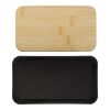Lunch box double compartiment en PP Maxton noir | sans marquage | non disponible | non disponible