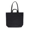 Sac shopping en coton recyclé Bennett noir | sans marquage | non disponible | non disponible
