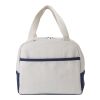 Sac isotherme en coton 280 g/m² Alex bleu marine/beige | sans marquage | non disponible | non disponible