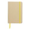 Carnet A6 en matériau recyclé John jaune | sans marquage | non disponible | non disponible
