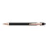 Stylo bille en aluminium Anthony noir | sans marquage | non disponible | non disponible