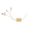 Câble de charge en bambou Keegan marron | sans marquage | non disponible | non disponible