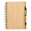 Carnet de notes en bambou marron clair | sans marquage | non disponible | non disponible