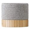 Enceinte sans fil en bambou Cory gris | sans marquage | non disponible | non disponible