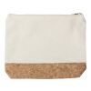 Trousse de toilette en coton et liège Teagan beige | sans marquage | non disponible | non disponible