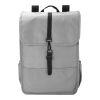 Sac à dos avec rabat en polyester rPET Lyric gris clair | sans marquage | non disponible | non disponible