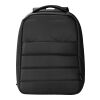 Sac à dos porte-ordinateur en polyester rPET Calliope noir | sans marquage | non disponible | non disponible