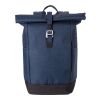 Sac à dos porte-ordinateur roll-top en polyester 600D Oberon bleu | sans marquage | non disponible | non disponible
