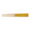 Eventail en bambou et papier Elio jaune | sans marquage | non disponible | non disponible