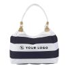 Sac de voyage en polyester bleu/blanc | sans marquage | non disponible | non disponible