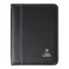 Conférencier A5 zippé en PU livré avec bloc-notes noir | sans marquage | non disponible | non disponible