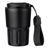 Mug isotherme en inox Louisa noir | sans marquage | non disponible | non disponible