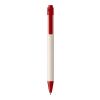 Stylo bille en brique de lait recyclée Heike rouge | sans marquage | non disponible | non disponible