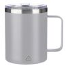 Mug double paroi en acier inoxydable Renate gris