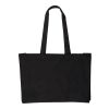 Sac shopping en coton Oeko-Tex 280 g/m2 Hugh noir | sans marquage | non disponible | non disponible