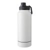 Gourde isotherme de 1 000 ml en acier inoxydable Nathaniel blanc | sans marquage | non disponible | non disponible