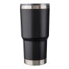 Mug isotherme en acier inoxydable recyclé Arnold noir | sans marquage | non disponible | non disponible