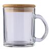 Mug en verre recyclé et bambou de 300 ml Ashley neutre | sans marquage | non disponible | non disponible