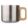 Mug en acier inoxydable recyclé Dwight argent | sans marquage | non disponible | non disponible