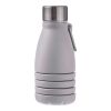 Gourde pliable de 550 ml en silicone Erin gris | sans marquage | non disponible | non disponible