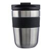 Mug isotherme en acier inoxydable recyclé Keith noir/argent | sans marquage | non disponible | non disponible