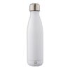 Gourde isotherme en acier inoxydable recyclé de 500 ml Clifford blanc