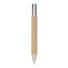 Stylo à bille en carton recyclé Debra brun | sans marquage | non disponible | non disponible