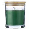 Bougie dans un contenant en verre Riven vert | sans marquage | non disponible | non disponible