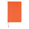 Carnet A5 avec couverture en rPET PU Eamon orange | sans marquage | non disponible | non disponible