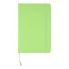 Carnet A5 avec couverture en rPET PU Eamon vert lime | sans marquage | non disponible | non disponible