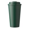 Mug double paroi en plastique PP Mackenzie vert | sans marquage | non disponible | non disponible