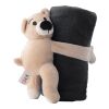 Peluche 'Ours' avec couverture polaire Owen noir | sans marquage | non disponible | non disponible