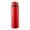 Gourde de 500 ml en acier inoxydable recyclé Zeno rouge | sans marquage | non disponible | non disponible