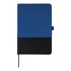Carnet A5 en polyester rPET Yuna bleu cobalt | sans marquage